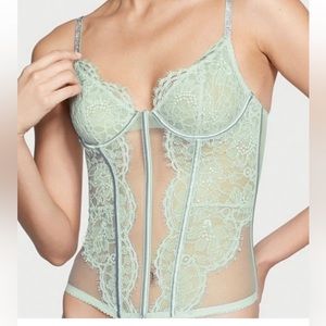 Victoria’s Secret Shine Strap Lace Corset Top